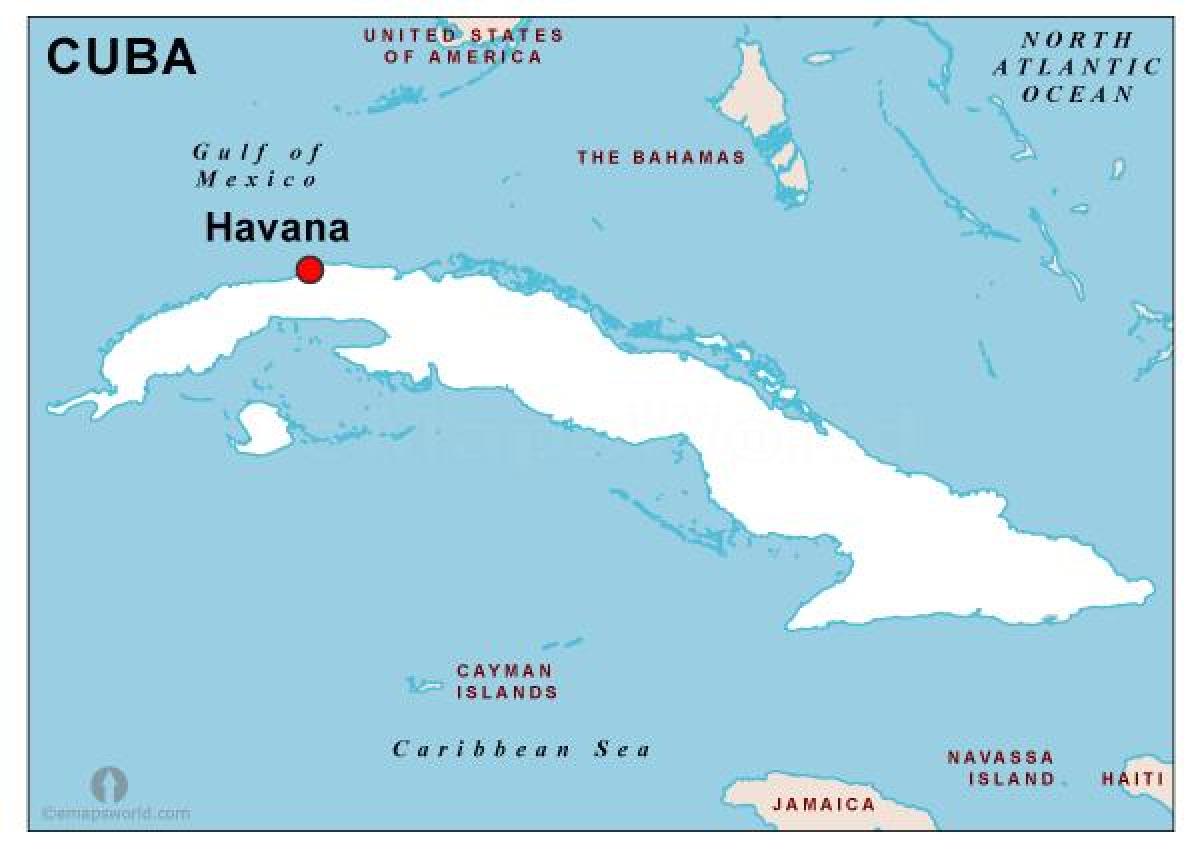 carte de la capitale de Cuba
