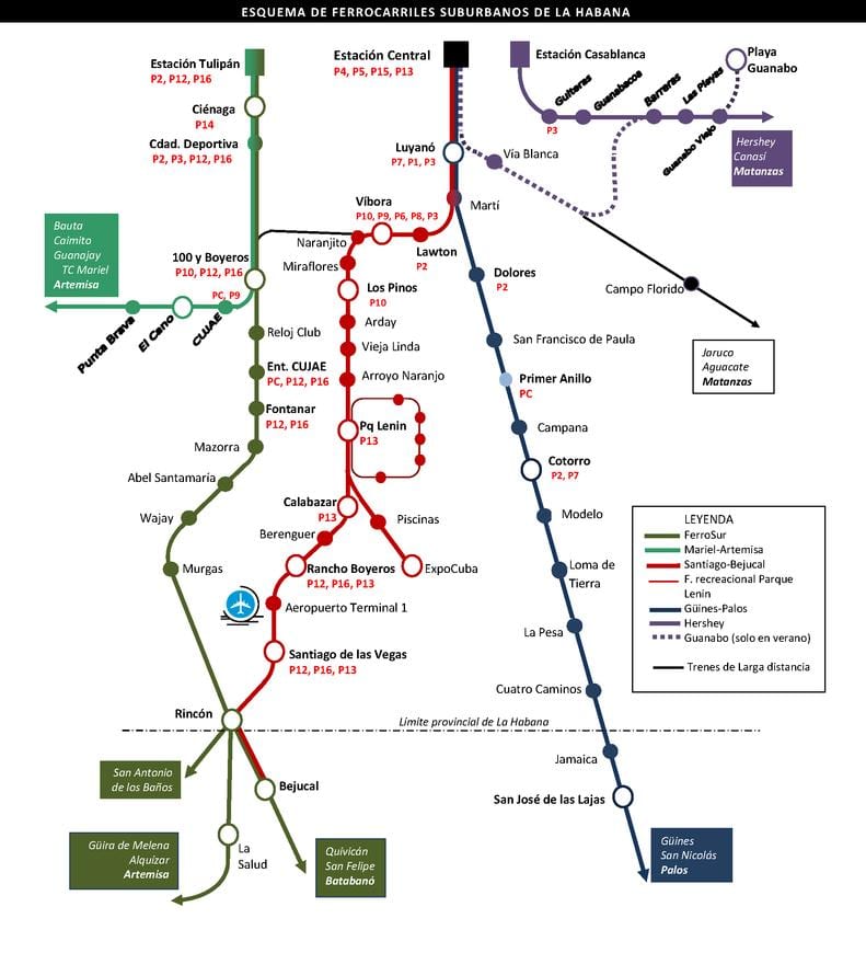 La havane visite en bus de la carte